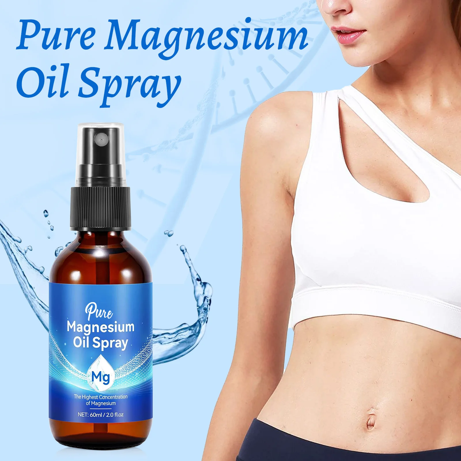 Bath Salts Magnesium - Magnezyum Yağı Spreyi 60ml Kas Gevşetici