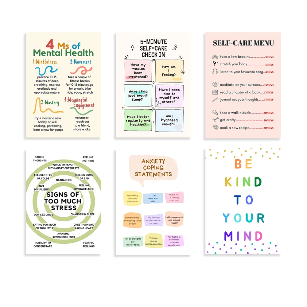 Self Care Check In Poster, Men - Therapy Health And Wellness incelemesi ve fiyatı